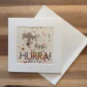 Geschenkkarte „Hipp, hipp, Hurra“