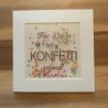 Geschenkkarte „Konfetti“
