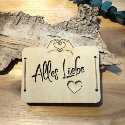 Geldverpackung „Alles Liebe“