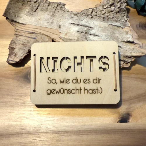 Geldverpackung „Nichts“