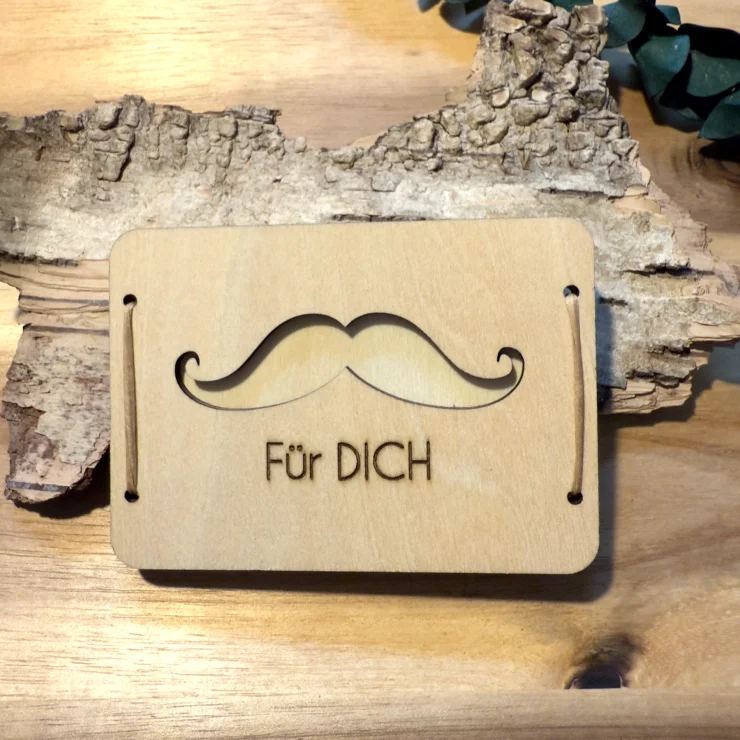 Geldverpackung „Schnurrbart“