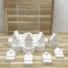 Bodenplatte weiß - 8 weiße Stecker