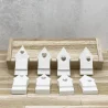 2x 4 weiße Stecker