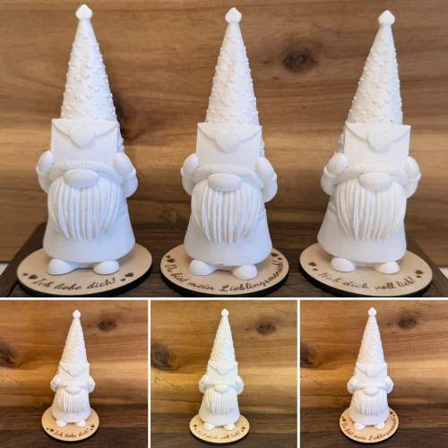 Wichtel - Liebesbrief mit Untersetzer