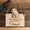 Dekoschild „Capybara"