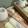 Geschenkset „Kerzen – Frühling Schneeglöckchen“