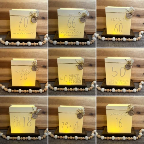 Lichttüte „Geburtstag“